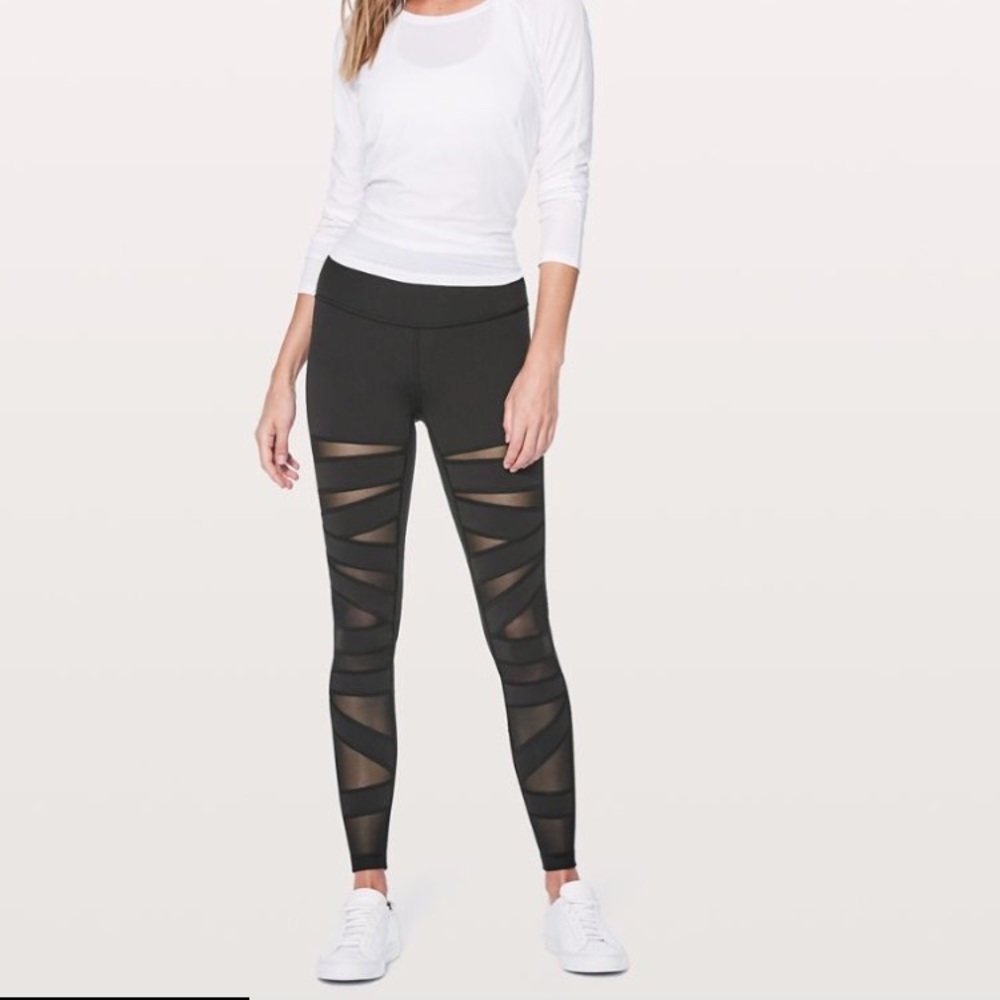 Lulu mesh leggings size 4